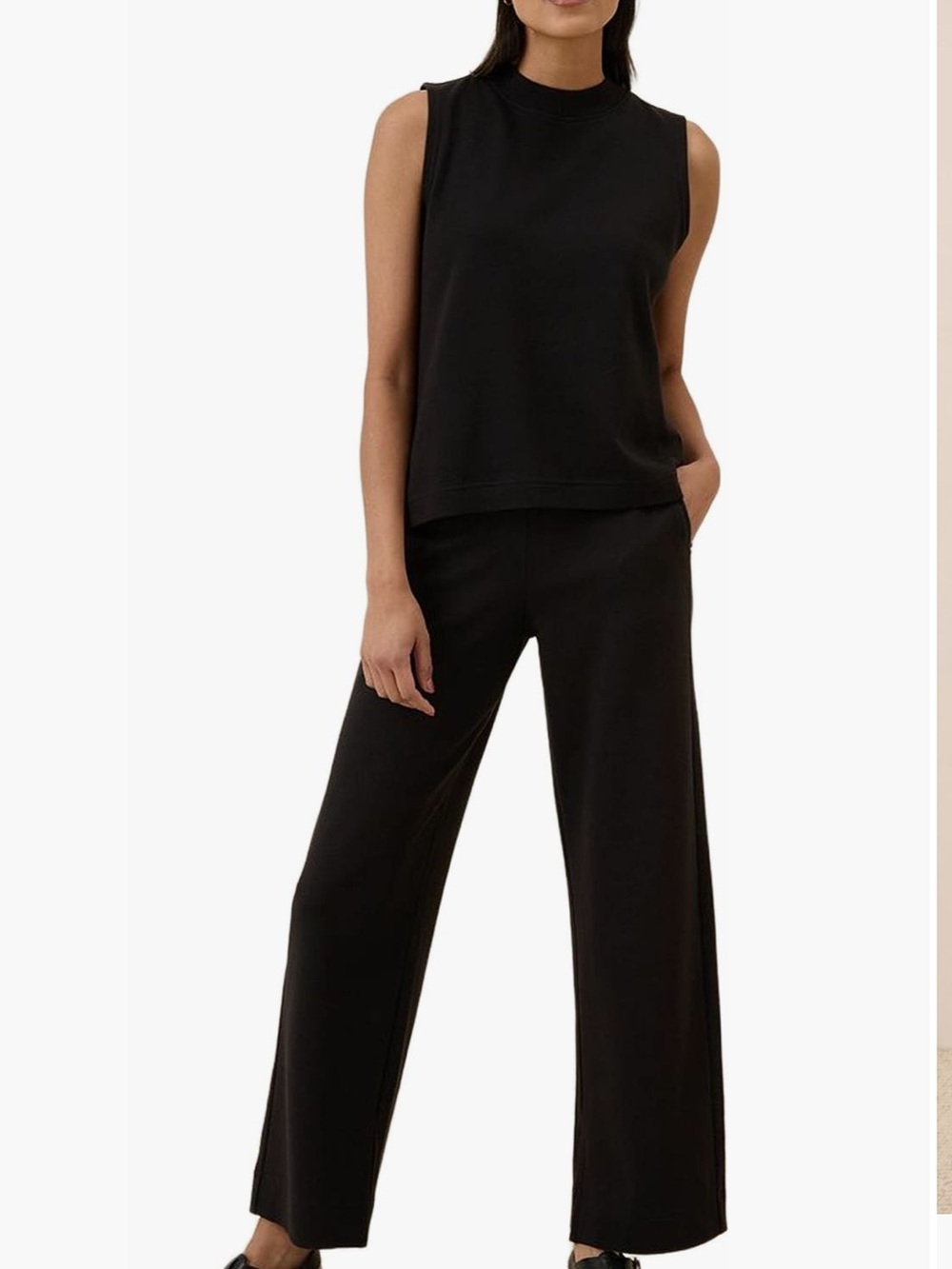Pact Organic Cotton Airplane Mock Shell Black XXXL